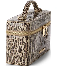BRAHMIN Melbourne Collection Ocelot Animal Print Charlene Handle Crossbody Bag