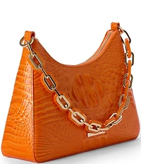 BRAHMIN Melbourne Collection Orange Mango Mod Esme Chain Strap Shoulder Bag