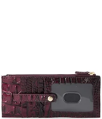 BRAHMIN Melbourne Collection Oxblood Credit Card Wallet