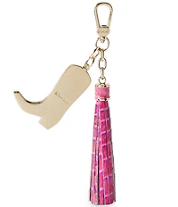 BRAHMIN Melbourne Collection Phlox Pink Cowgirl Boot Novelty Charm