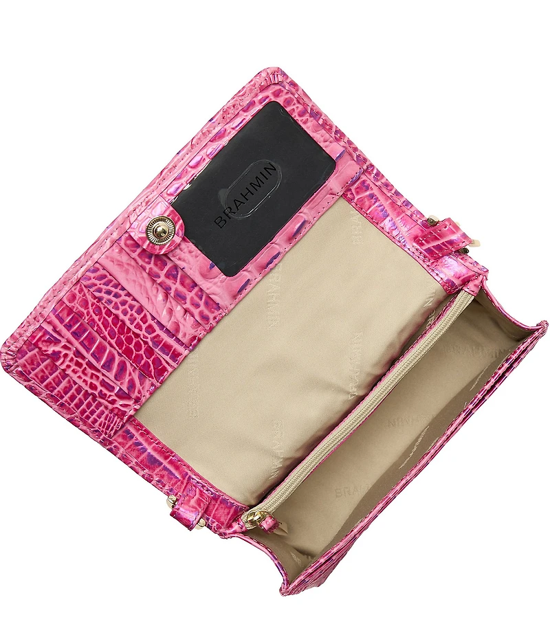BRAHMIN Melbourne Collection Phlox Pink Minuette Crossbody Bag