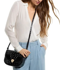 BRAHMIN Melbourne Collection Portia Flap Crossbody Bag