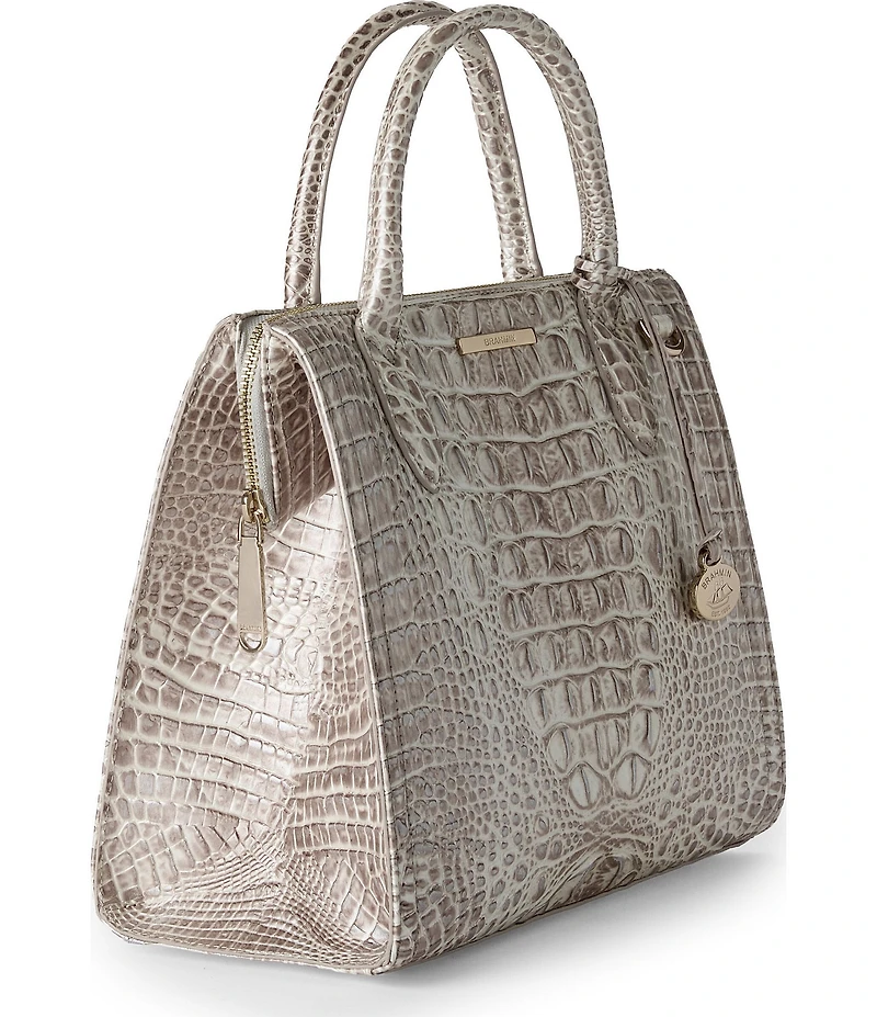 BRAHMIN Melbourne Collection Pristine Small Caroline Satchel Bag