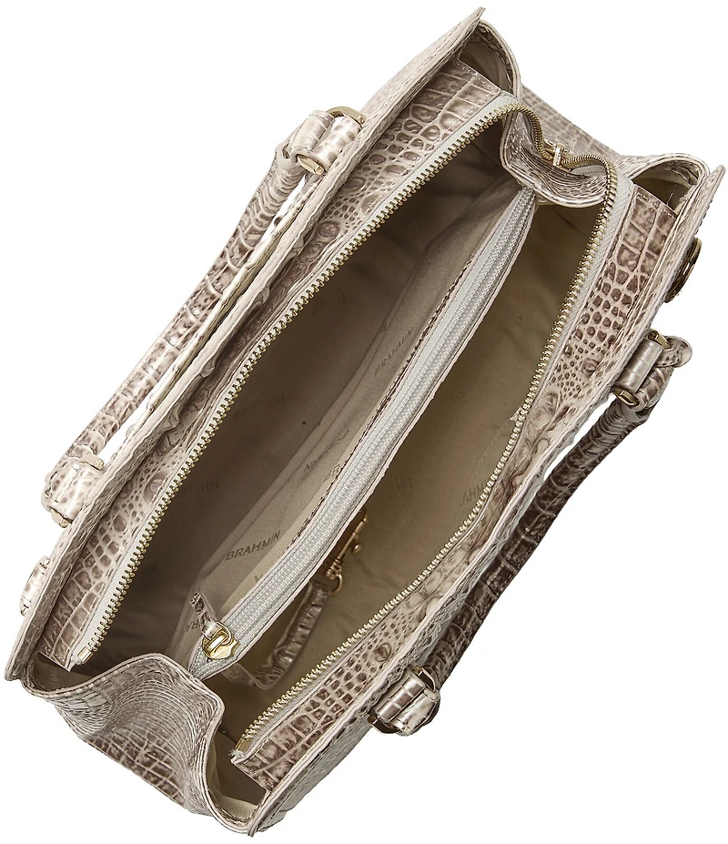 BRAHMIN Melbourne Collection Pristine Small Finley Satchel Bag