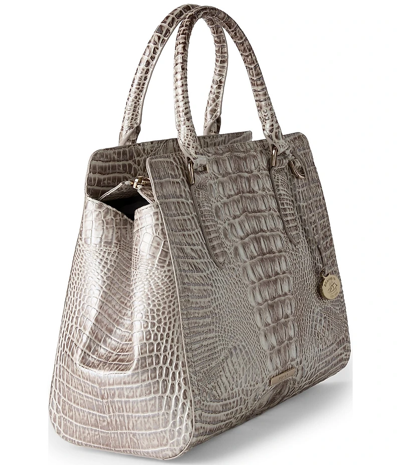 BRAHMIN Melbourne Collection Pristine Small Finley Satchel Bag