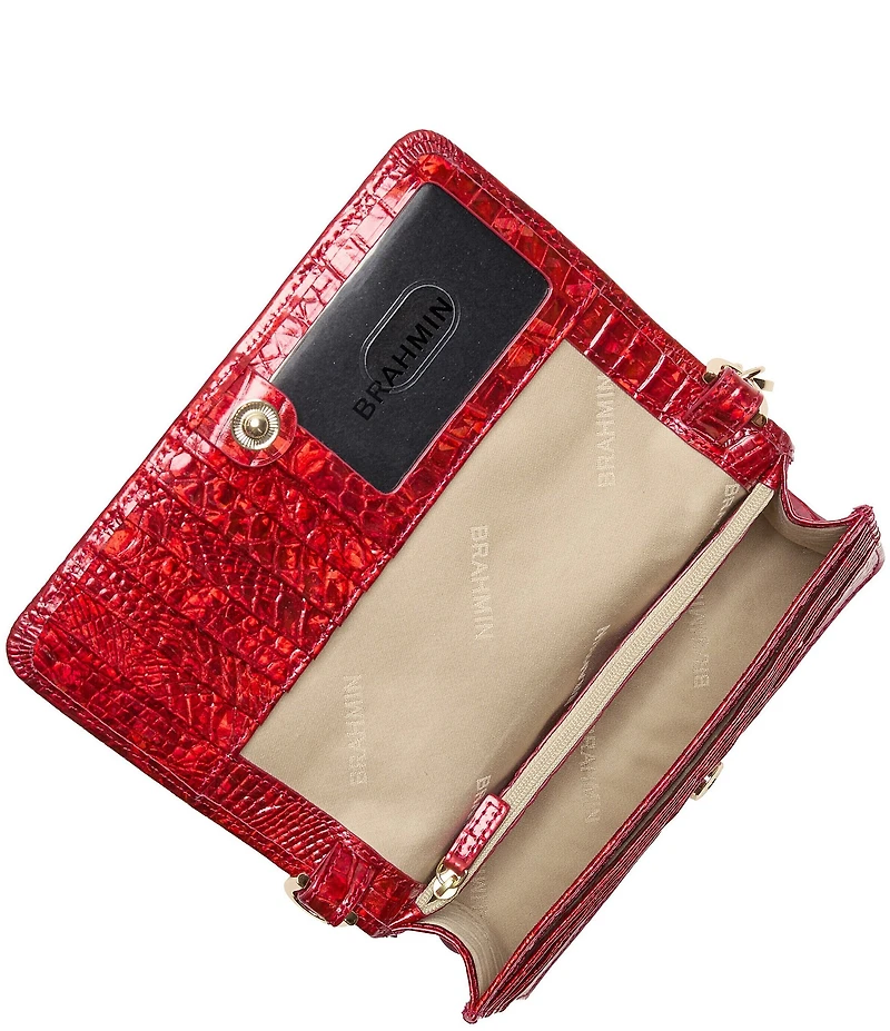 BRAHMIN Melbourne Collection Red Opal Minuette Crossbody Bag
