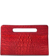 BRAHMIN Melbourne Collection Red Opal Ravina Magnetic Snap Clutch