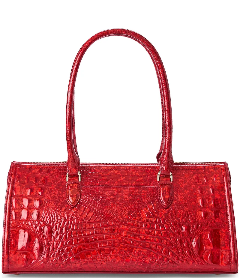 BRAHMIN Melbourne Collection Red Opal Sophia Satchel Bag