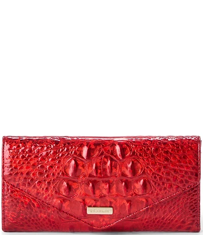 BRAHMIN Melbourne Collection Red Opal Veronica Wallet