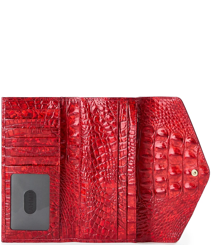 BRAHMIN Melbourne Collection Red Opal Veronica Wallet