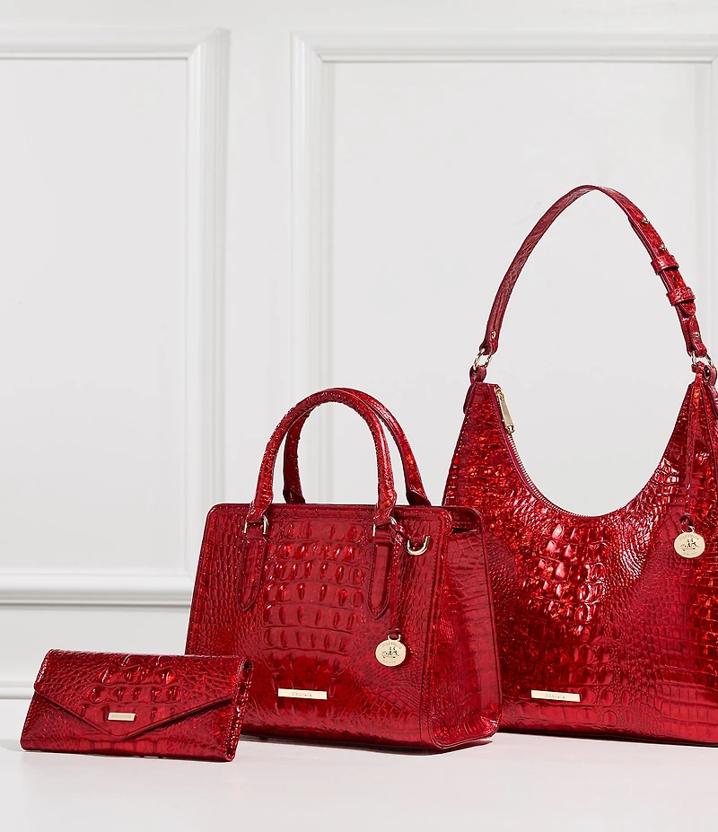 BRAHMIN Melbourne Collection Red Opal Veronica Wallet