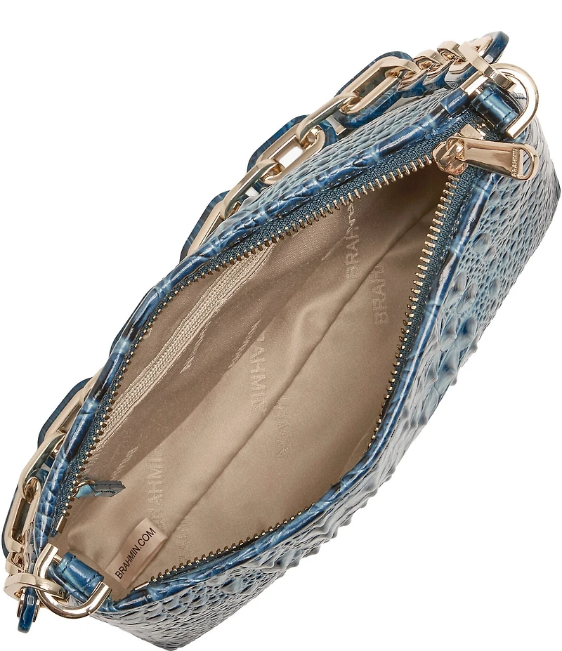 BRAHMIN Melbourne Collection Retro Blue Lorelei Shoulder Bag
