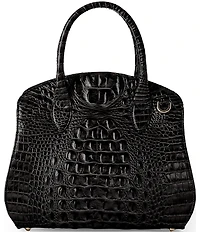 BRAHMIN Melbourne Collection Rosetta Black Satchel Bag
