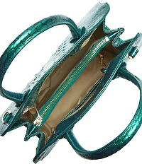 BRAHMIN Melbourne Collection Rosetta Mystic Green Satchel Bag