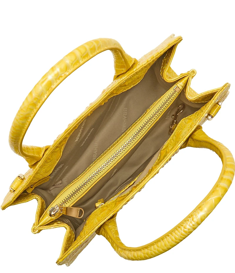 BRAHMIN Melbourne Collection Rosetta Pecan Satchel Bag