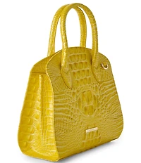 BRAHMIN Melbourne Collection Rosetta Pecan Satchel Bag