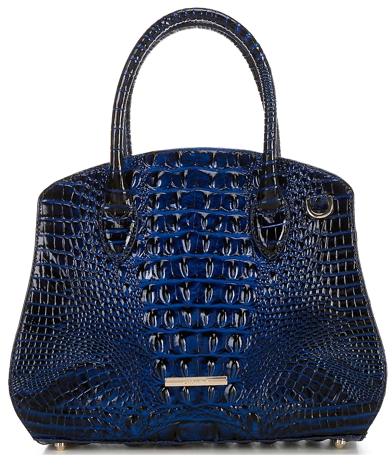BRAHMIN Melbourne Collection Rosetta Pecan Satchel Bag