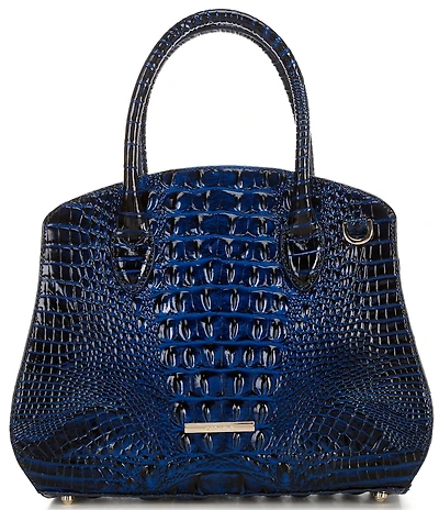 BRAHMIN Melbourne Collection Rosetta Pecan Satchel Bag