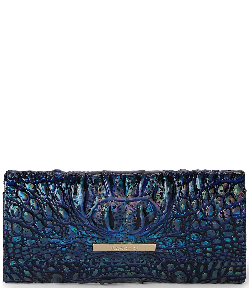BRAHMIN Melbourne Collection Royal Blue Cordelia Wallet
