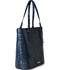 BRAHMIN Melbourne Collection Royal Blue Ezra Tote Bag