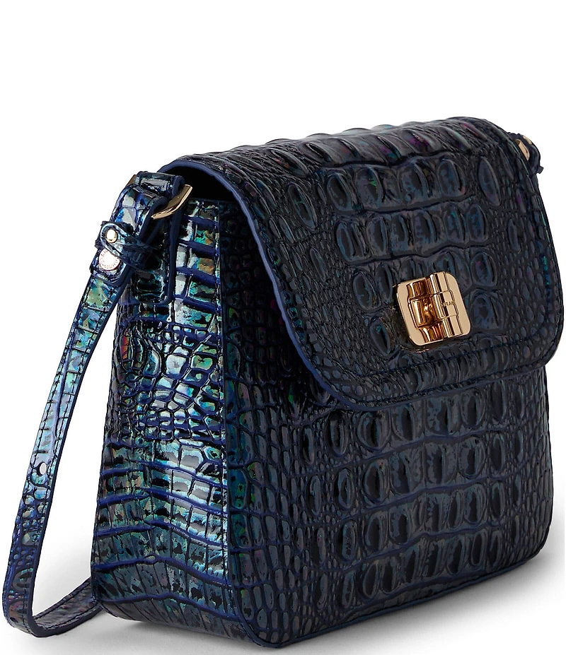 BRAHMIN Melbourne Collection Royal Blue Gianna Crossbody Bag