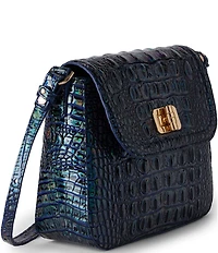 BRAHMIN Melbourne Collection Royal Blue Gianna Crossbody Bag