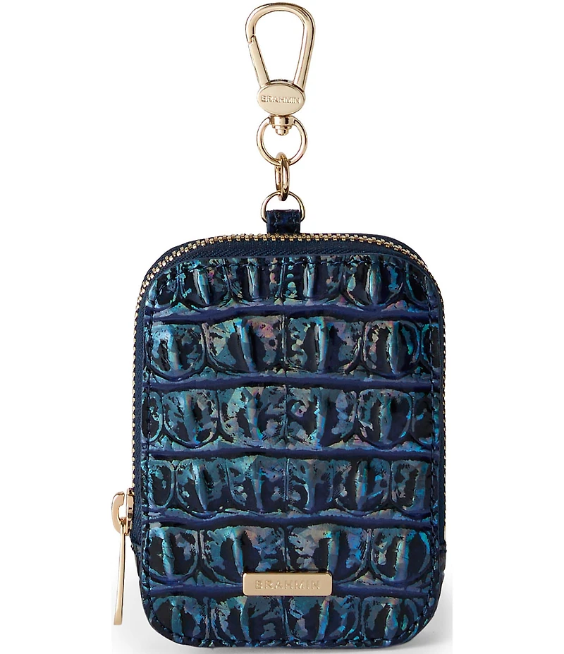 BRAHMIN Melbourne Collection Royal Blue Katelynn Zip-Around Bag Pouch
