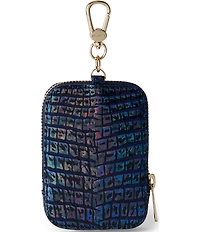 BRAHMIN Melbourne Collection Royal Blue Katelynn Zip-Around Bag Pouch