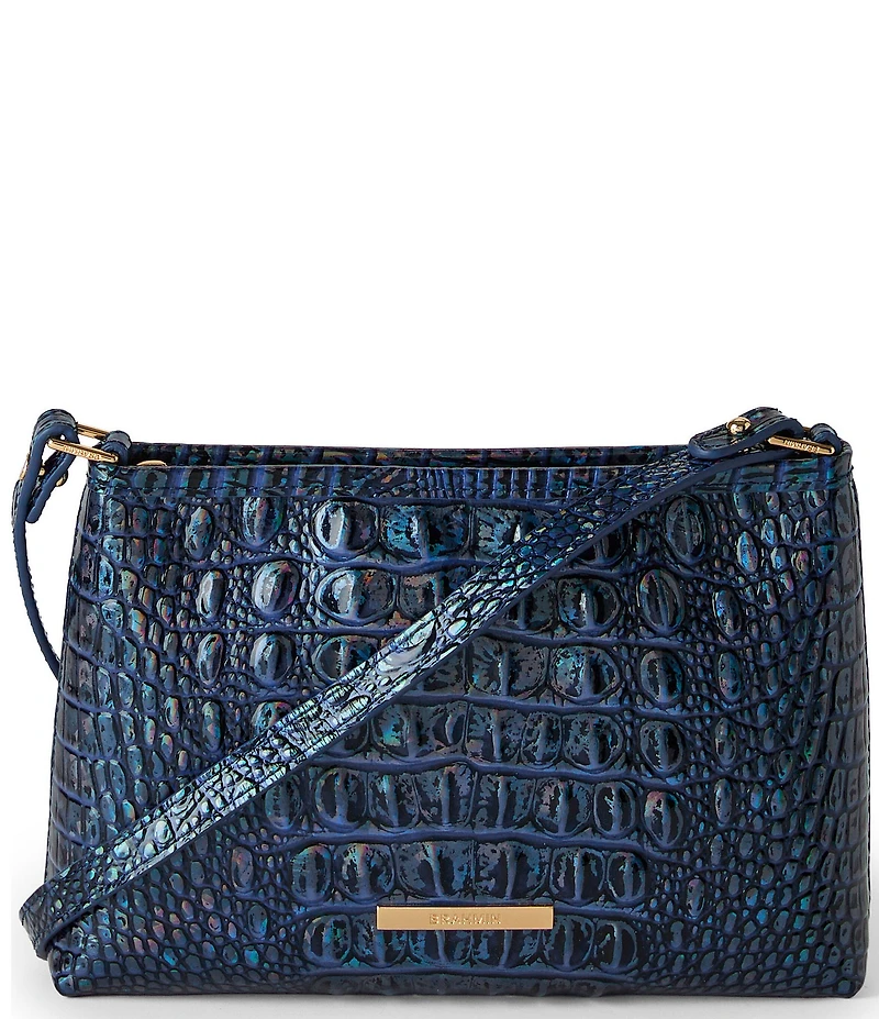 BRAHMIN Melbourne Collection Royal Blue Lorelei Shoulder Bag