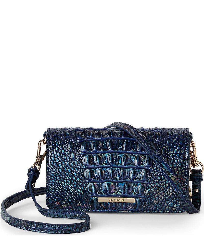 BRAHMIN Melbourne Collection Royal Blue Minuette Crossbody Bag