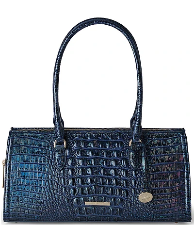BRAHMIN Melbourne Collection Royal Blue Sophia Satchel Bag