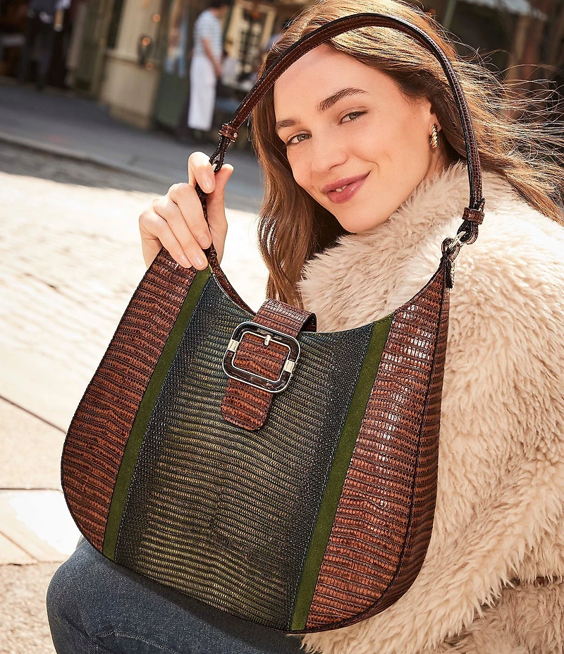BRAHMIN Melbourne Collection Samba Fallon Hobo Shoulder Bag