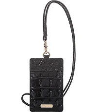 BRAHMIN Melbourne Collection Sawyer Crocodile-Embossed Lanyard
