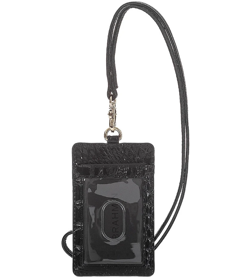 BRAHMIN Melbourne Collection Sawyer Crocodile-Embossed Lanyard