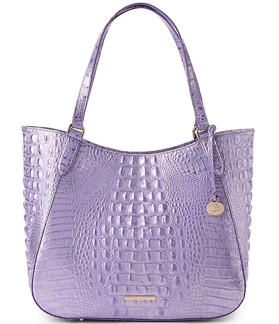 BRAHMIN Melbourne Collection Sheer Lavender Aliza Tote Bag