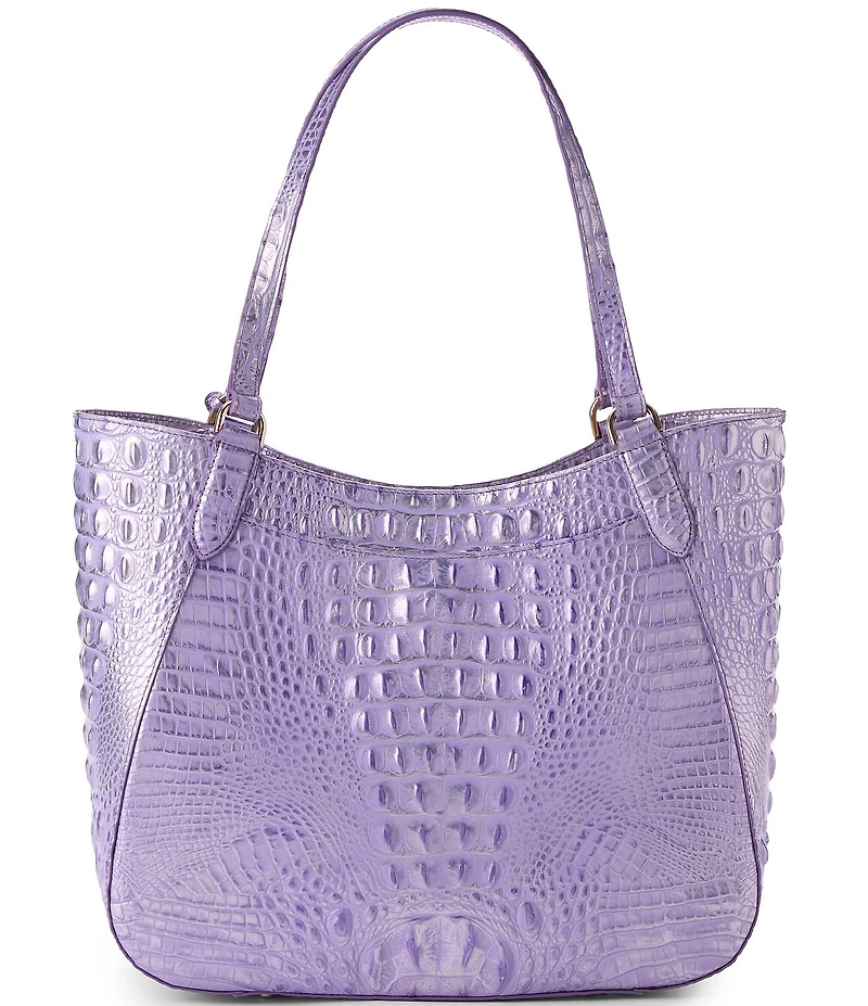 BRAHMIN Melbourne Collection Sheer Lavender Aliza Tote Bag