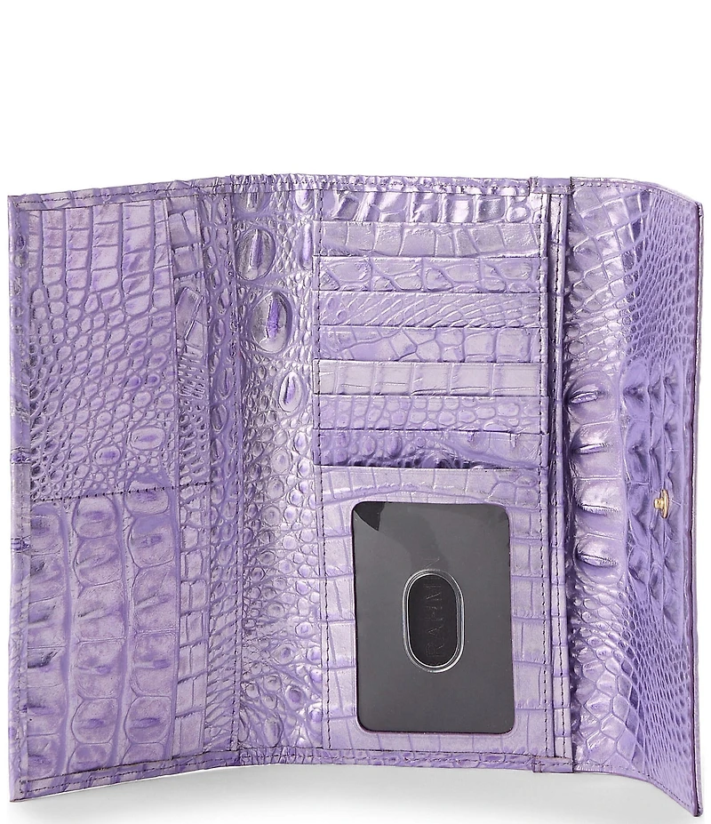 BRAHMIN Melbourne Collection Sheer Lavender Cordelia Wallet