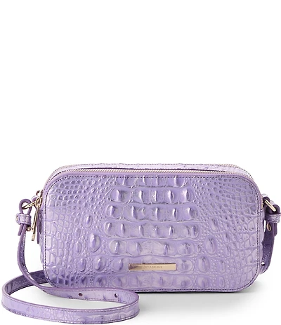 BRAHMIN Melbourne Collection Sheer Lavender Danica Crossbody Bag
