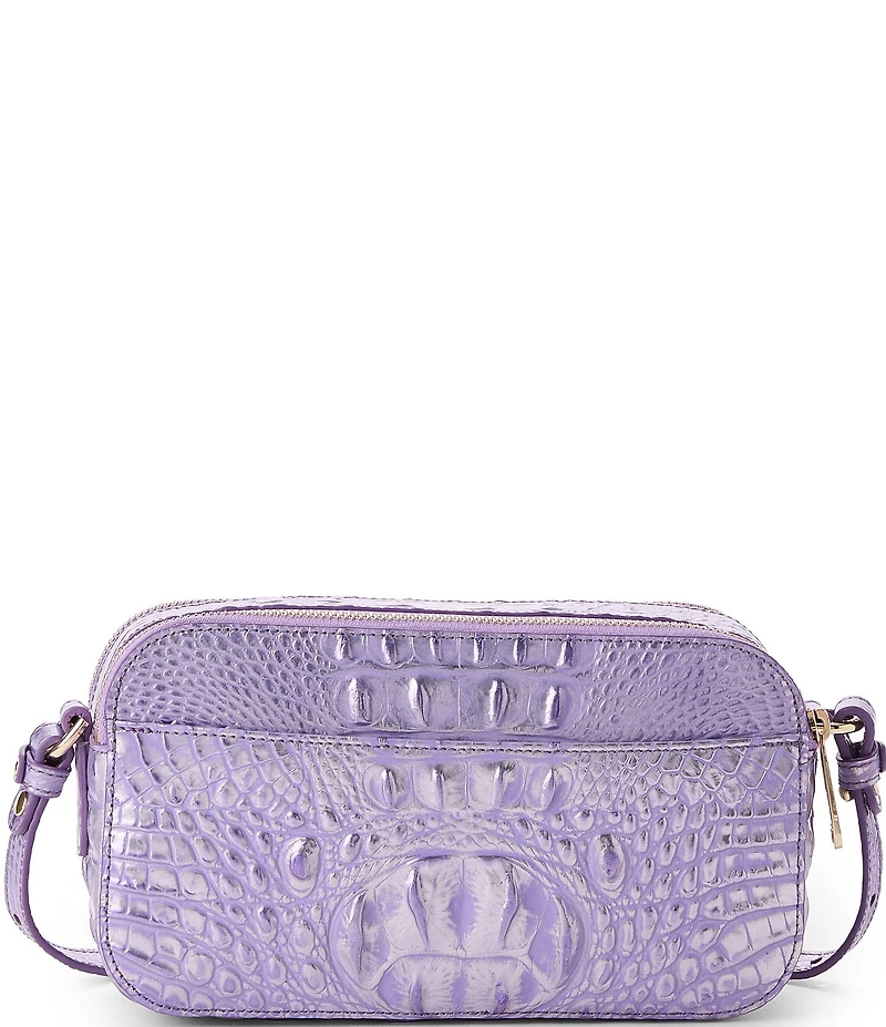 BRAHMIN Melbourne Collection Sheer Lavender Danica Crossbody Bag