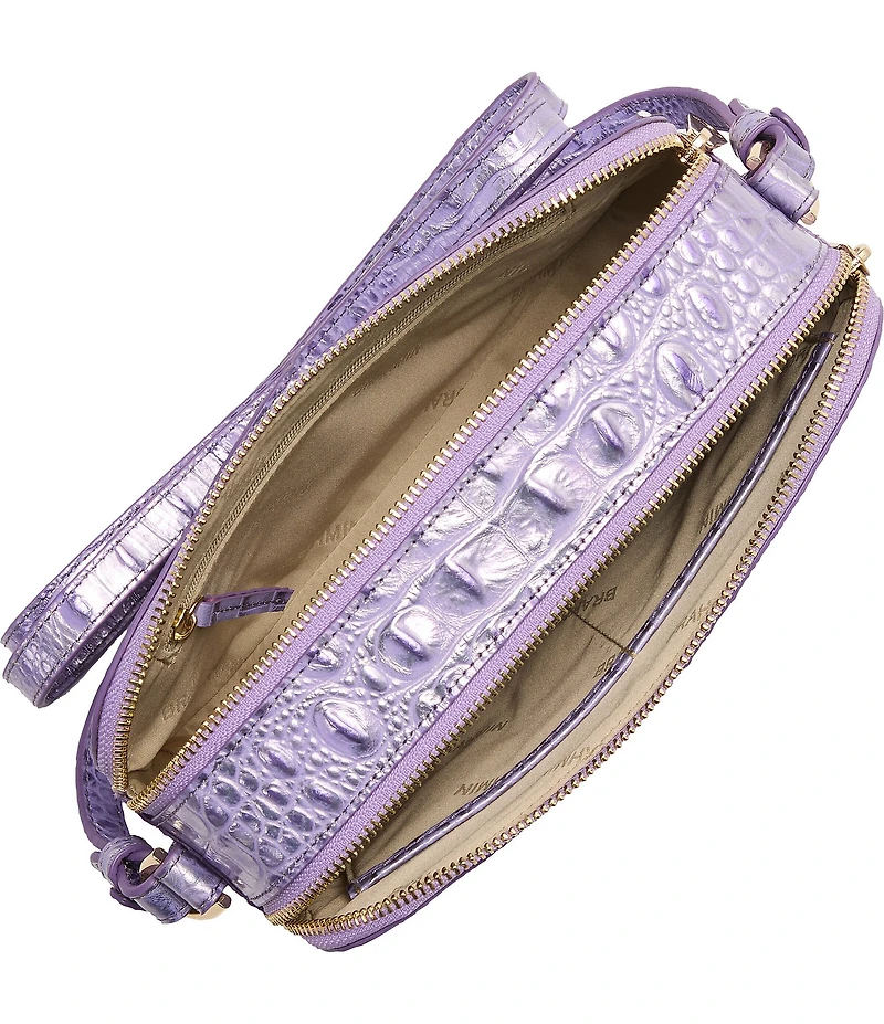 BRAHMIN Melbourne Collection Sheer Lavender Danica Crossbody Bag