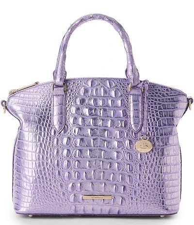 BRAHMIN Melbourne Collection Sheer Lavender Duxbury Satchel Bag