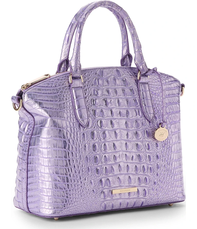 BRAHMIN Melbourne Collection Sheer Lavender Duxbury Satchel Bag