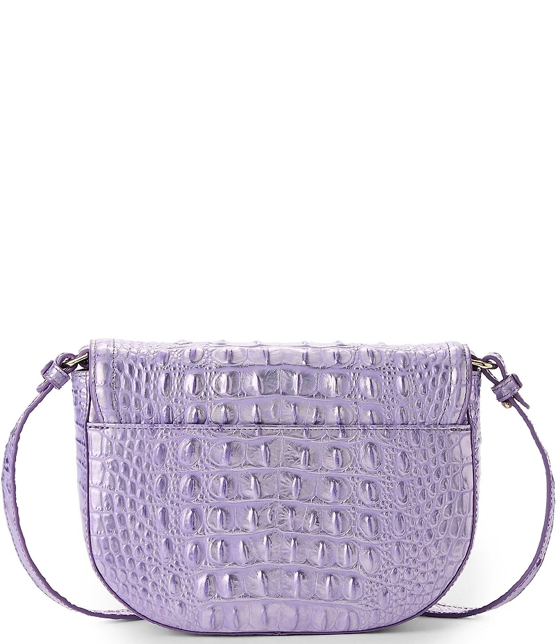 BRAHMIN Melbourne Collection Sheer Lavender Portia Crossbody Bag