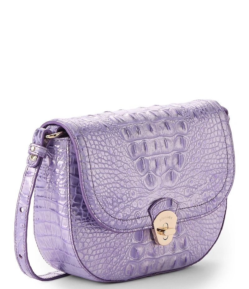 BRAHMIN Melbourne Collection Sheer Lavender Portia Crossbody Bag