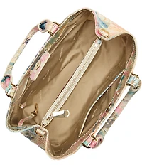 BRAHMIN Melbourne Collection Small Denise Coral Reef Satchel Bag