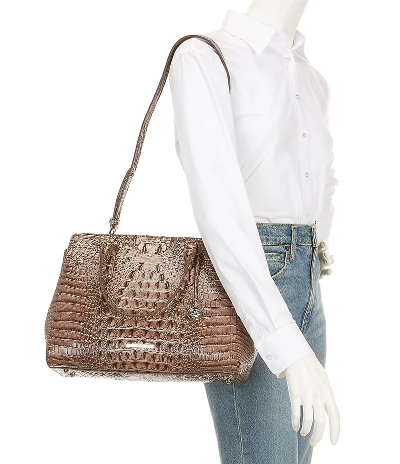 BRAHMIN Melbourne Collection Small Finley Satchel Bag