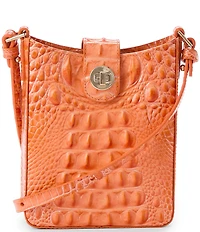 BRAHMIN Melbourne Collection Solar Orange Marley Crossbody Bag