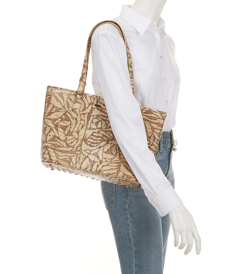 BRAHMIN Stepping Stone Melbourne Collection Medium Asher Tote Bag
