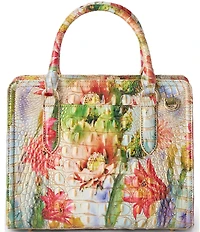 BRAHMIN Melbourne Collection Succulent Bloom Cami Satchel Bag