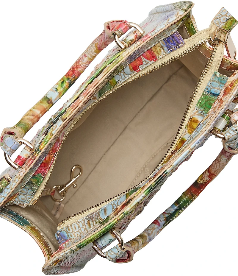 BRAHMIN Melbourne Collection Succulent Bloom Cami Satchel Bag